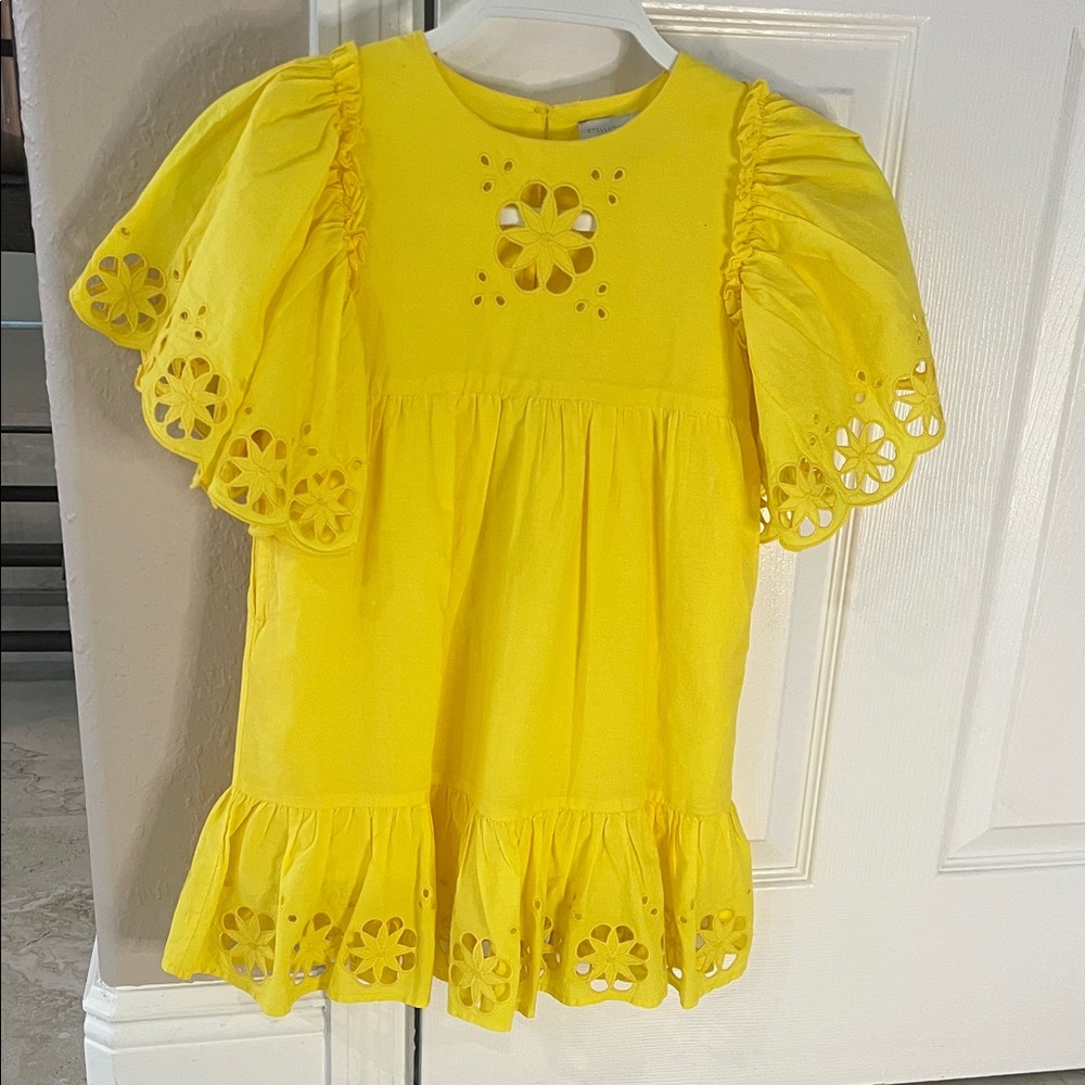 Stella McCartney Yellow Eyelet Kids dress - Picture 2 of 5